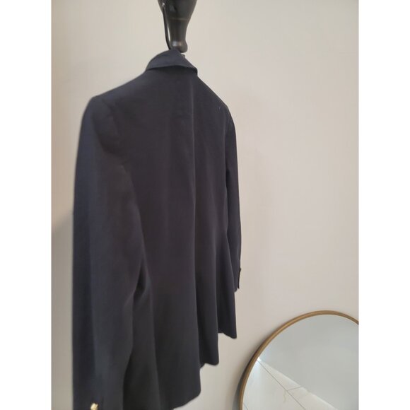 Derek Lam 10 Crosby Size 8 Sandra Double Breasted Slit Blazer Black - Picture 5 of 10